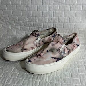 Vans Classic Slip-On Vintage Floral Marshmallow shoes NO INSOLES